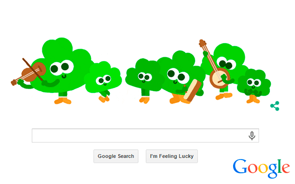 ¡Hasta Google se pone 'verde' para celebrar el día de San Patricio!