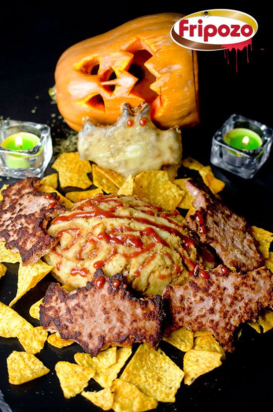 receta halloween fripozo hamburguesas burger fripozo murcielago
